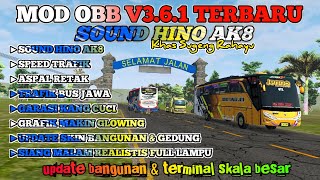 MOD OBB V361 SOUND HINO AK8 KHAS SUGENG RAHAYU  JALANAN ASPAL RETAK amp GRAFIK HD  OBB V361 [upl. by Ahcas850]