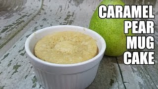 Caramel Pear Mug Cake Recipe  Episode 198 [upl. by Ahse5]