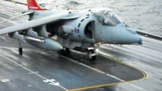 HMS Ark Royal  Last Ever Harrier GR9 Launches November 2010 [upl. by Suzi]