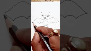 how to draw a bat 🦇shortsyoutubeshorts youtubefeed howtodraw easydrawing drawing art [upl. by Gerhardine]