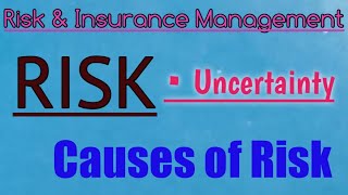 What is Risk  Risk vs Uncertainty  Causes of Risk  Introduction to Risk [upl. by Navac]