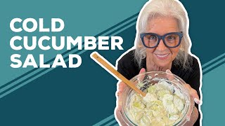 Love amp Best Dishes Cold Cucumber Salad Recipe  Summer Salad Ideas [upl. by Margarethe183]