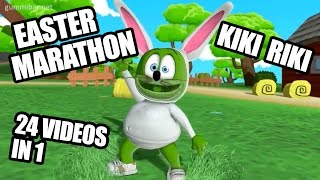 Gummibär EASTER MARATHON KikiRiki Gummy Bear Song 24 Effects In 1 Video [upl. by Aimee194]