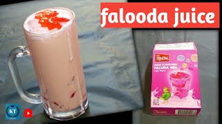 falooda juice  falooda mix pack එකෙන් ෆලූඩා juice හදමු  KT family enjoy [upl. by Ube]