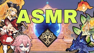 ASMR Genshin Impact Clearing 45 Spiral Abyss Gameplay and Build Showcase [upl. by Hakon]