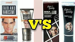 Fair amp handsome emami Vs Fair amp lovely Men Fairness cream review  Whitening cream  SG Support [upl. by Eddie]