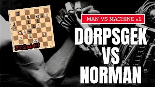 CNC Man vs Machine Chess Challenge 1  Dorpsgek Chess Engine vs Norman [upl. by Ahsiatal203]