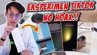 COBA EKSPERIMEN TIKTOK SEMUANYA BUKAN HOAX [upl. by Elleinad]