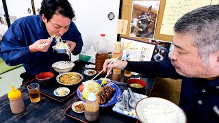 働く男達はガッツリ食う。腹ぺこアニキ達で賑わうロードサイド男めし食堂・定食屋丨Japanese Street Food [upl. by Nelluc229]