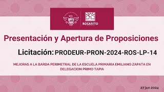 PRODEURPRON2024ROSLP14 [upl. by Innoj121]