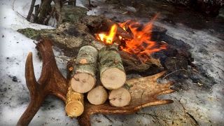 Fire Starting in Horrible Weather  Bushcraft Skill Challenge [upl. by Zosima693]