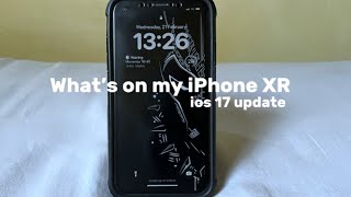 What’s on my IPhone XR  iOS 17 setup in 2024 [upl. by Seltzer]