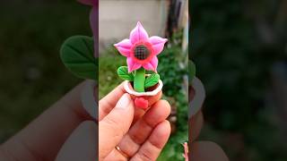 Clay Flower Making diy clayart craft claycraft clay flowerdesign [upl. by Gladstone]