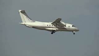 Private Dornier Do328 310 Jet DBJET Landing Malaga LEMG [upl. by Yremogtnom]