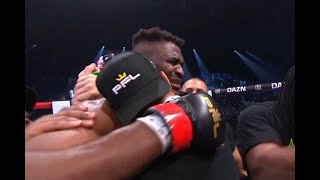 FRANCIS NGANNOU A BATTU RENAN FERREIRA ET EST LE CHAMPION HEAVY WEIGHT DU PFL [upl. by Nadya]