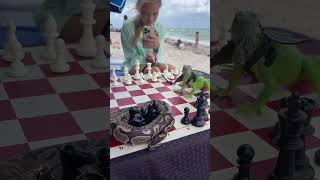 Python vs Iguana CHESS MATCH chess python iguana trending like subscribe [upl. by Zebadiah8]