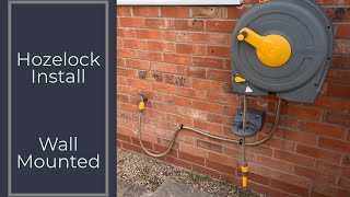 Hozelock Wall Mounted Fast Reel  Neat installation  Unboxing [upl. by Ahar]