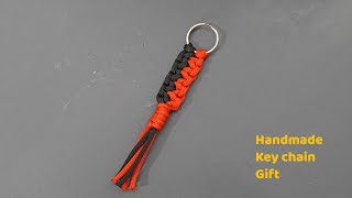 Key chain with 3mm macrame  lovely handmade gift [upl. by Amikay]