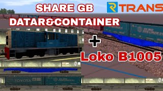 SHARE ADDONS GB DATARamp CONTAINER  LOKO  Trainz Simulator Android [upl. by Dode375]