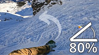 Hardest Ski Run in Europe  Grand Couloir Courchevel [upl. by Christensen]