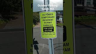 👻FYI🎃OCTOBER HAUNTED HAPPENINGS PARKING🎃SALEM MA🧹tourism salemmassachusetts halloween salemma [upl. by Briano]