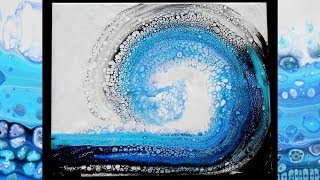 POURING  ACRYLIQUE LIQUIDE  VAGUE [upl. by Pascal819]