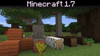 Minecraft 17 update  Acacia and Dark Oak Trees New Blocks Tweaks [upl. by Minda]