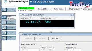 Agilent 34410A Digital Multimeter Transferring Readings to a PC [upl. by Gere571]