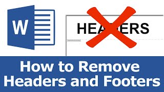 How to remove all headers and footers in Microsoft word [upl. by Ravaj]