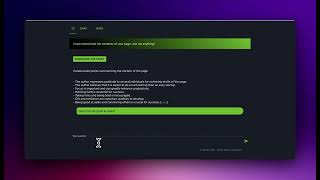 Chat with any Webpage using Article Summarizer powered by ChatGPT [upl. by Sophronia]