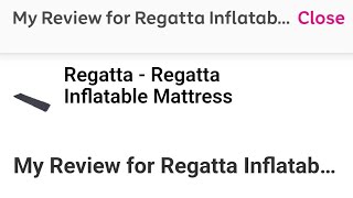 Regatta inflatable mattress review [upl. by Annice]