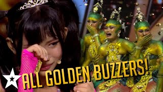 All GOLDEN BUZZER Auditions from Indonesias Got Talent 2023 [upl. by Annotahs]