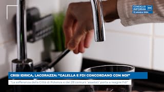 CRISI IDRICA LACORAZZA “GALELLA E FDI CONCORDANO CON NOI” [upl. by Llennhoj]