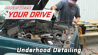 How to Clean Under Your Cars Hood  MotorWeek Your Drive [upl. by Eiuqnom363]