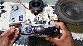 como ligar um radio de carro em uma fonte chaveada com um interruptor [upl. by Denison]