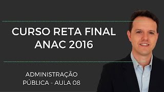 Questões Comentadas de Administração Pública para a Anac  Aula 08 [upl. by Eanahs]