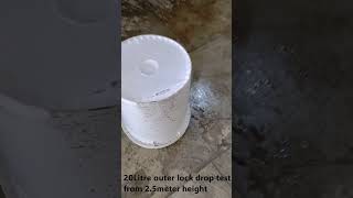 20Litre drop test from 25meter manufacturing asianpaints machine [upl. by Anirehs]