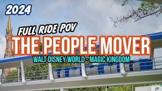 2024 People Mover amp SPACE MOUNTAIN LIGHTS ON  WDW Magic Kingdom [upl. by Etrem569]