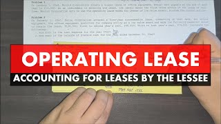 Intermediate Accounting 2  Lessees Accounting  Operating Lease Part 1 [upl. by Nored892]