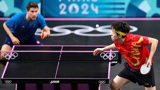 China win gold vs Sweden in table tennis Ma Long Wang Chuqin vs Moregard Kallberg Paris Olympics [upl. by Donetta207]