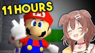 Korones hilarious 11 hour Mario 64 stream 【Hololive】 [upl. by Ardnaxila89]