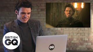 Richard Madden relives the Game of Thrones Red Wedding scene  GQ Action Replay  British GQ [upl. by Ehcor]