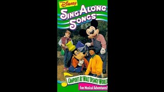 DISNEY SING ALONG SONGS CAMPOUT AT WALT DISNEY WORLD 1996 VHS [upl. by Oflodur]