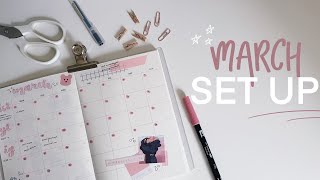 simple muji planner set up for march 🌸 [upl. by Werra]