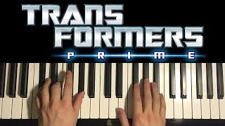 Transformers Prime  Theme Piano Tutorial Lesson [upl. by Llemart]