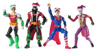 New Dc Holiday Batman Superman Joker Robin action figures revealed 12 inch by Spinmaster [upl. by Mancino]