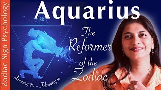 Aquarius zodiac sign personality psychology love work [upl. by Ynettirb]