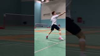 Back Handshot  Droup  Smash  Flip shot  badminton like [upl. by Luckin]