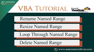 Rename Resize and Delete Named Range in VBA  Excel VBA Tutorial in Hindi [upl. by Tjon]