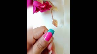 Using tape nail art design for beginners [upl. by Eiruam]